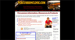 Desktop Screenshot of percussionclinic.com